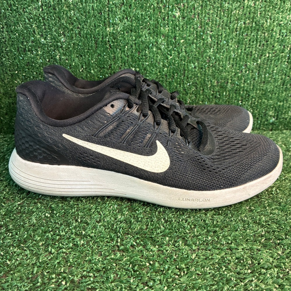 Nike LunarGlide 8 Mesh Breathable Lightweight Running Shoes Black Womens Size 8